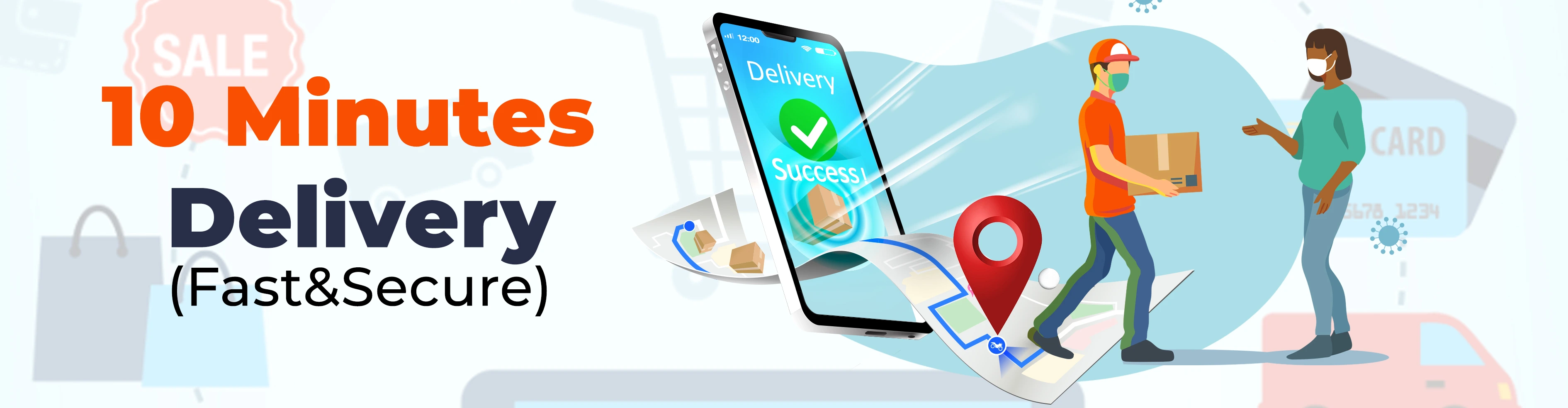 delivers the order in 10 minutes from the app