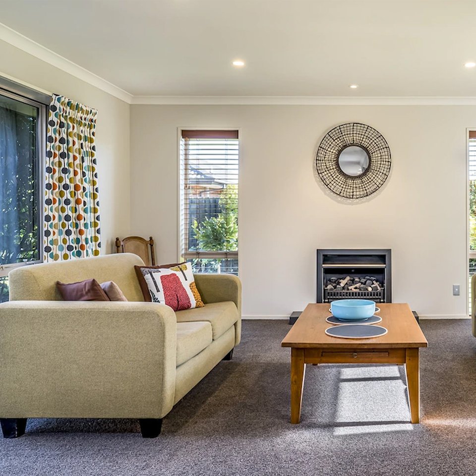 furnished living room design