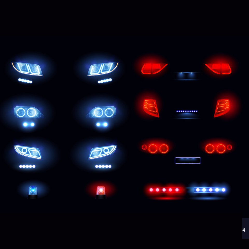 car headlights and headlamps