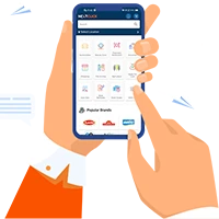 ordering online from the nextclick app on a phone