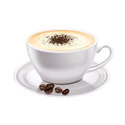 Hot cappuccino coffee in a cup 